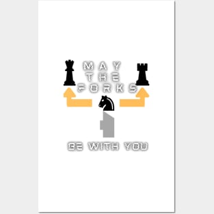 May the forks be with you Chess Posters and Art